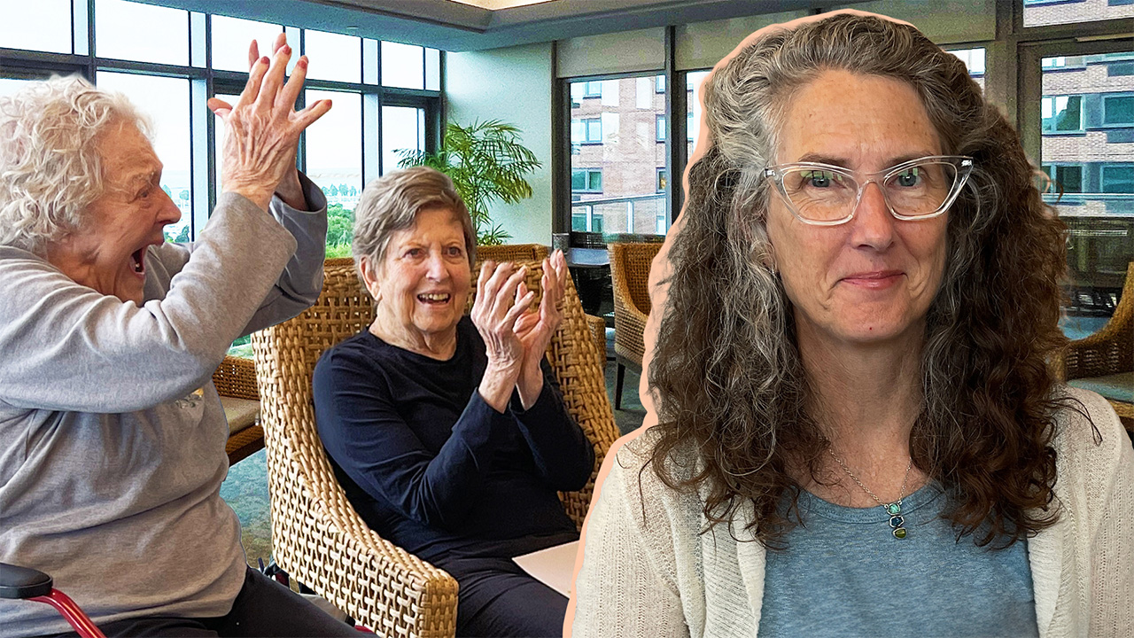 Woman Uses Improv to Bring joy to People with Dementia by AARP