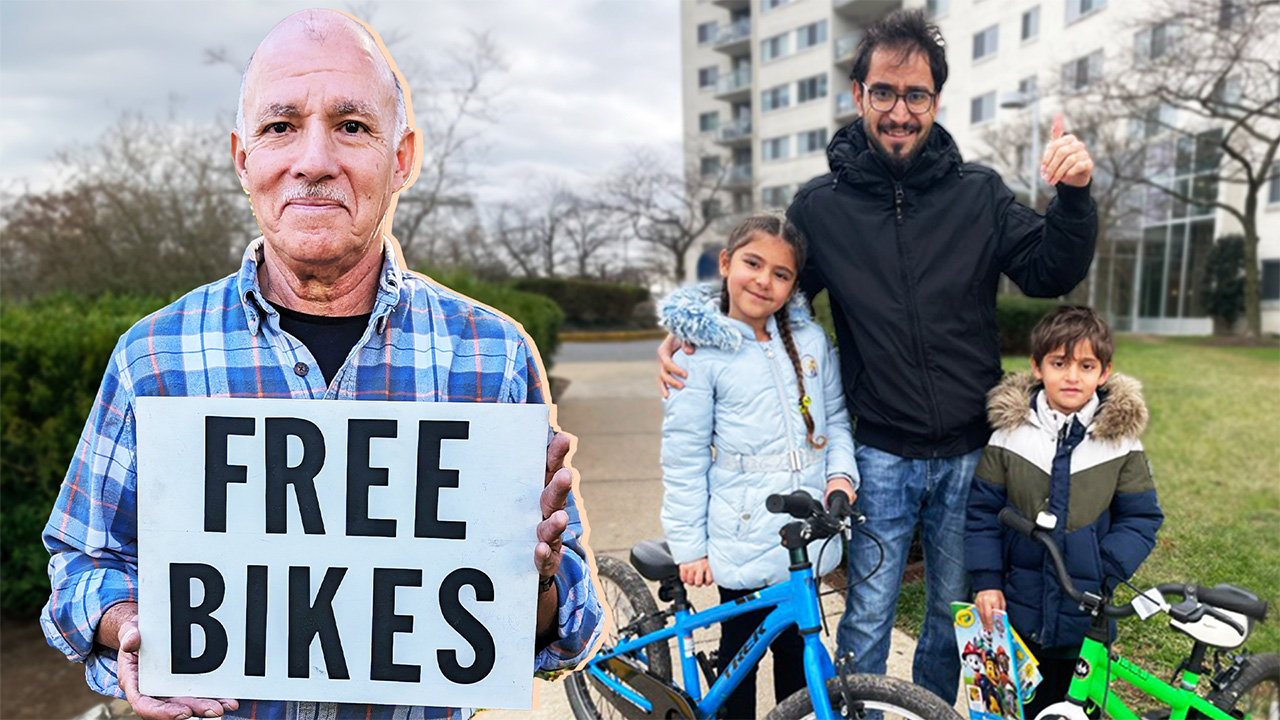 ‘Bike Man’ Repair, Gives Away Nearly 600 Free Bicycles by AARP