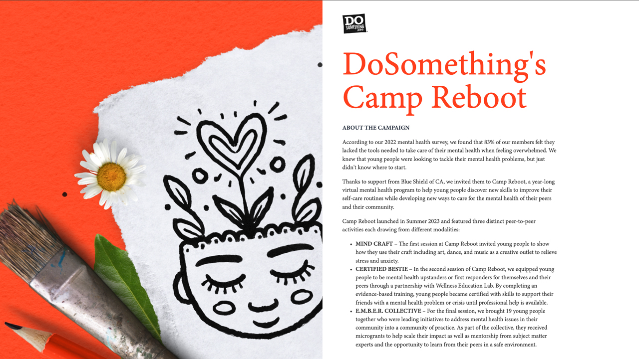 DoSomething.org's Camp Reboot by DoSomething.org