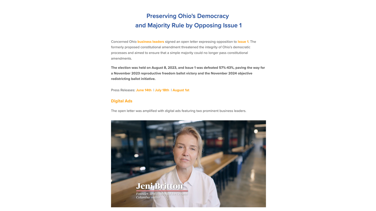 Protecting Majority Rule in Ohio and Supporting Wisconsin Election Administrators by Leadership Now Project
