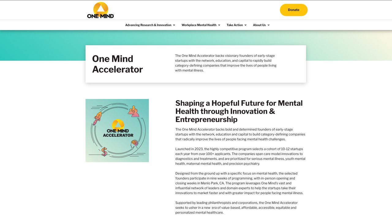 One Mind Accelerator by One Mind