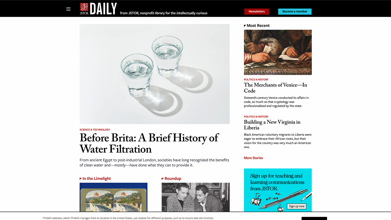 JSTOR Daily, where news meets its scholarly match by JSTOR/ITHAKA