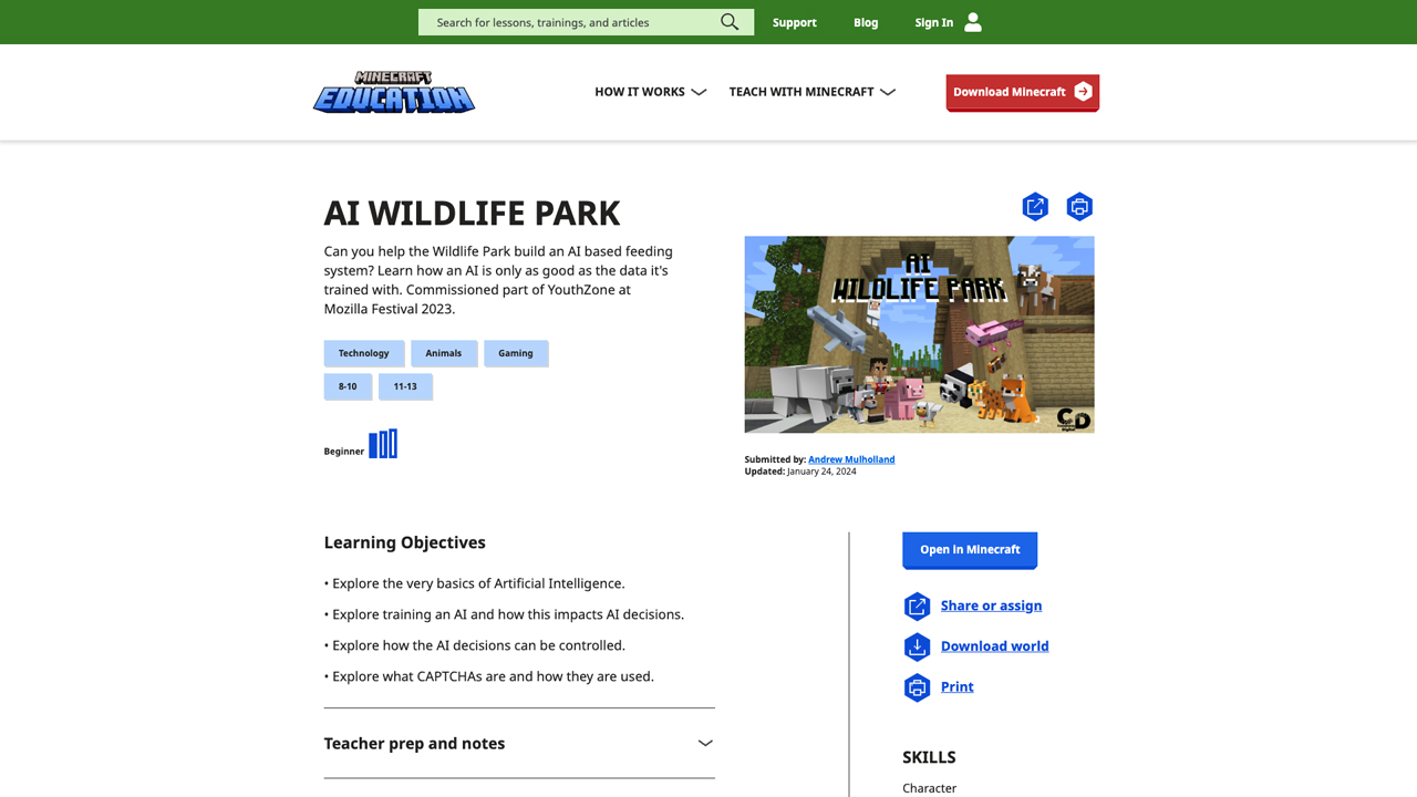 Mozilla Festival - AI Wildlife Park by Mozilla Foundation