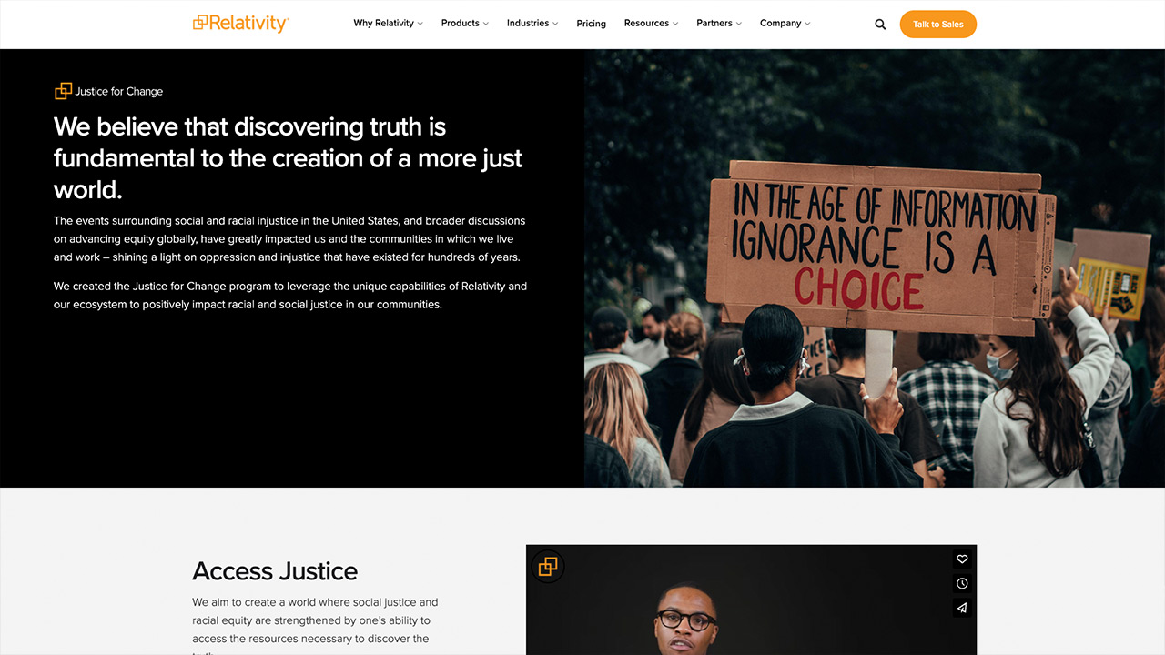 Relativity, Epiq, and The Washington Lawyers’ Committee’s Justice for Change Project by Relativity