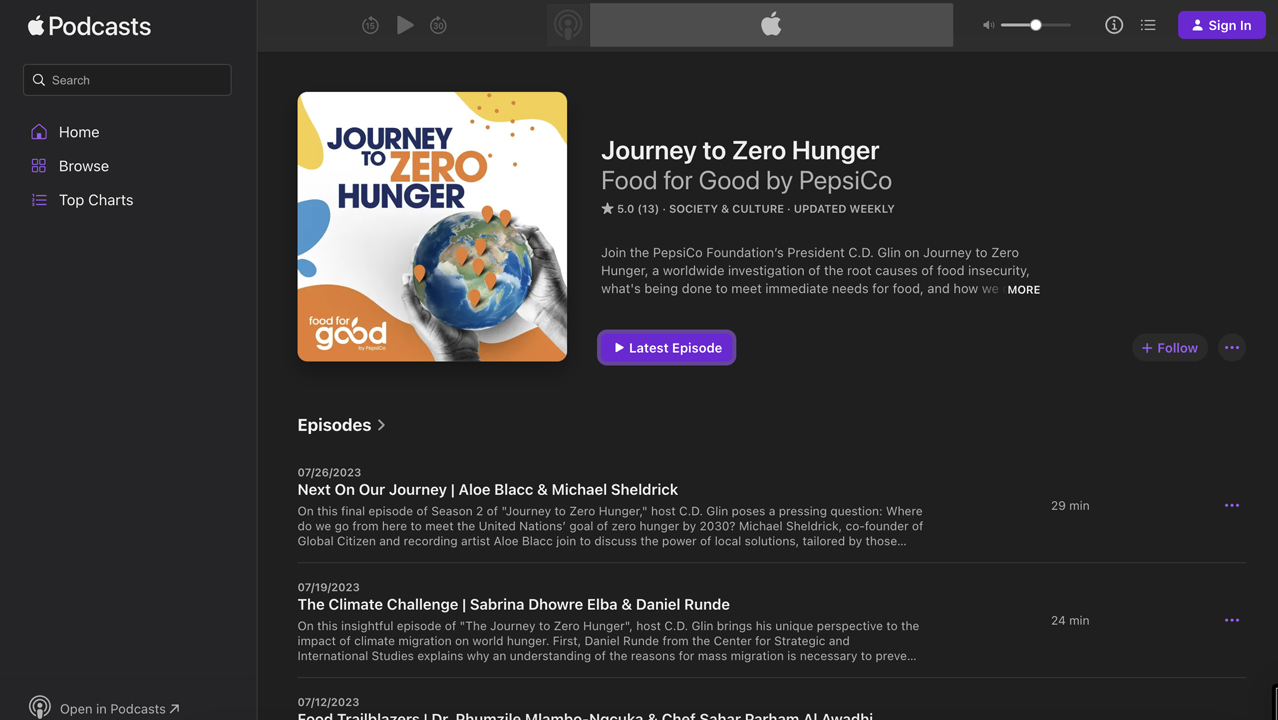 Journey To Zero Hunger Season 2 by PepsiCo Foundation