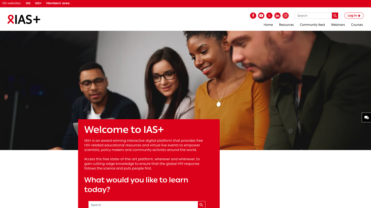 IAS+ by International AIDS Society