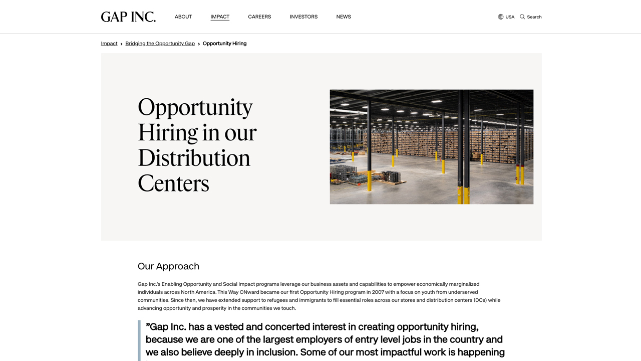 Bridging The Opportunity Gap at Gap Inc. by GAP INC
