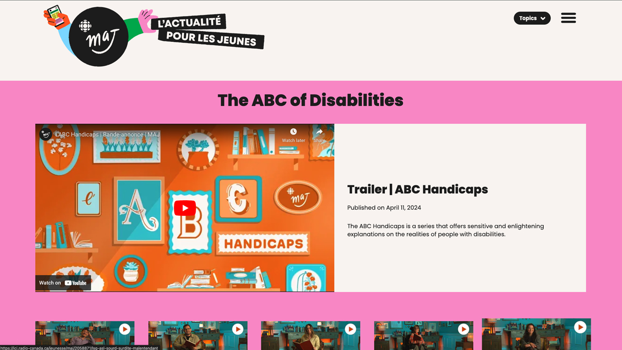 L'ABC Handicaps by Radio-Canada MAJ