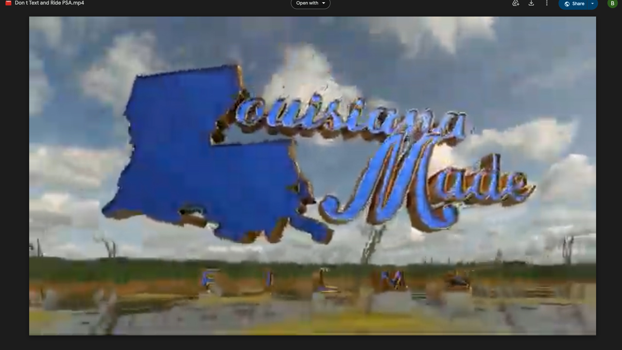 "Don't Text and Ride" PSA by Louisiana Made Film Co 501c3
