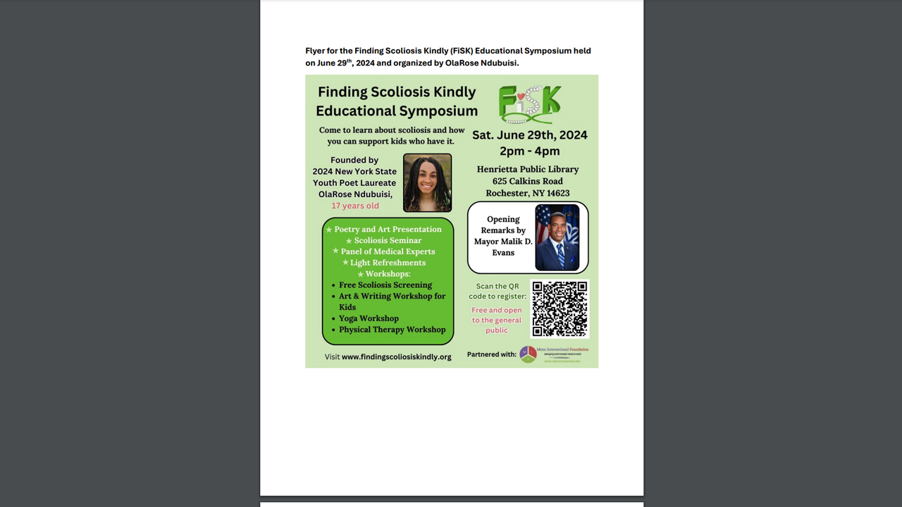 The Finding Scoliosis Kindly (FiSK) Project