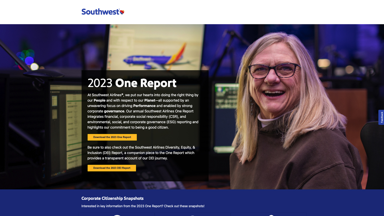 Southwest Airlines 2023 One Report by Southwest Airlines