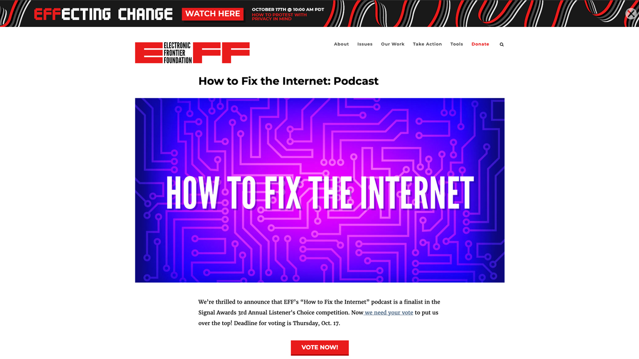 "How to Fix the Internet" podcast by Electronic Frontier Foundation by Electronic Frontier Foundation