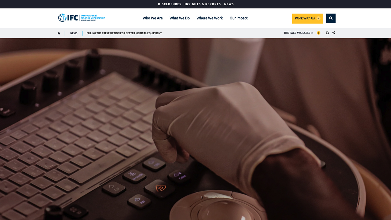 Filling the Prescription for Better Medical Equipment by IFC - World Bank Group