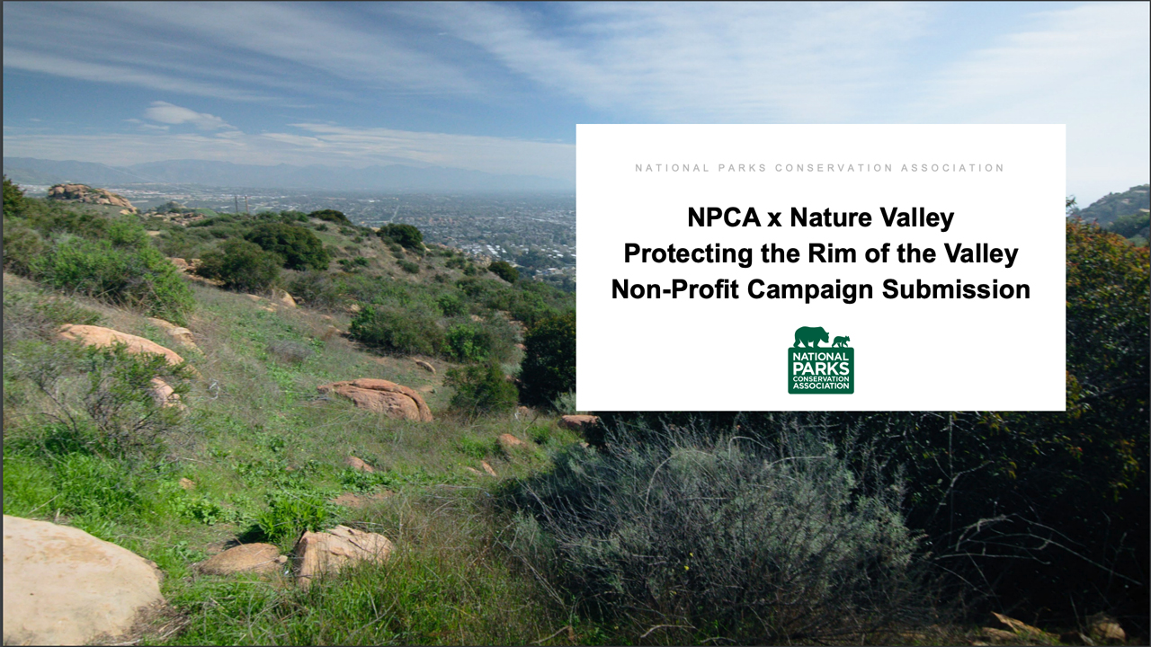 National Parks Conservation Association & Nature Valley: Protecting the Rim of the Valley by National Parks Conservation Association