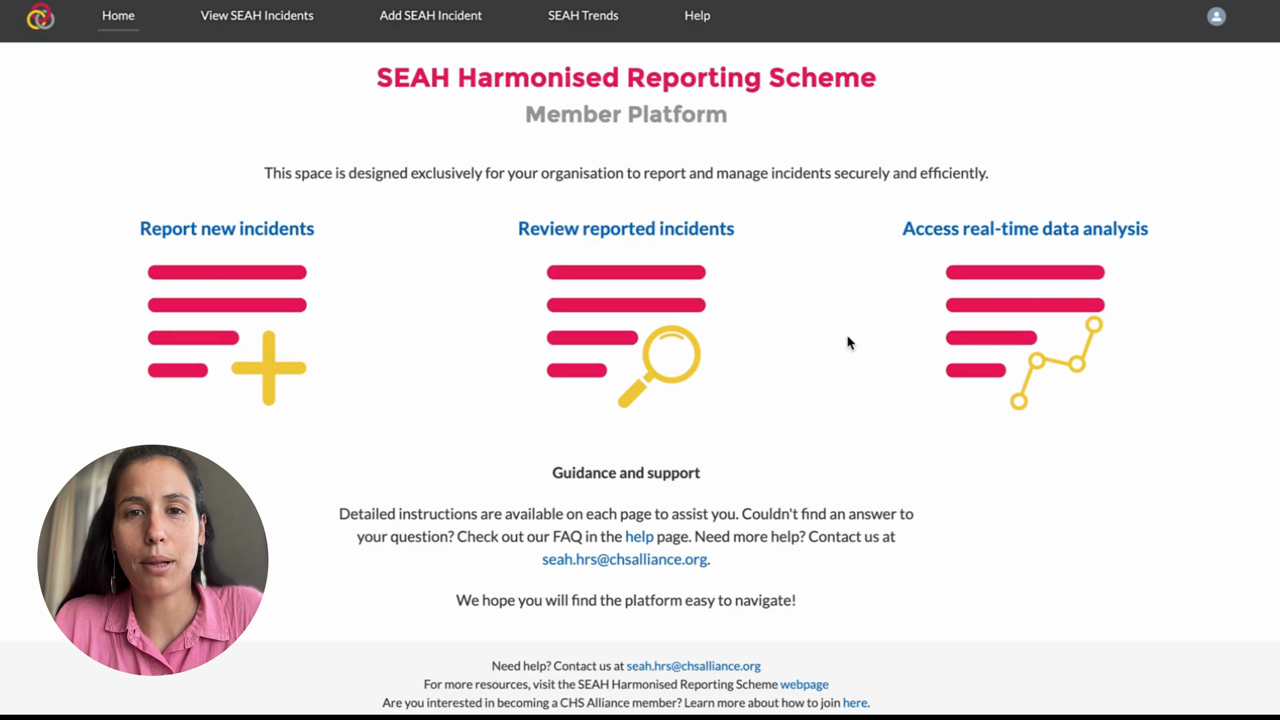 CHS Alliance Sexual Exploitation, Abuse and Harassment (SEAH)  Harmonised Reporting Tool (HRS) by Outlandish