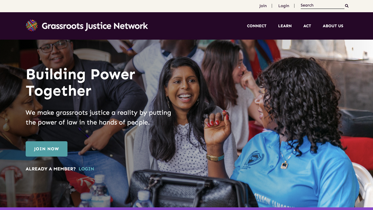 Grassroots Justice Network Website by WHITE64