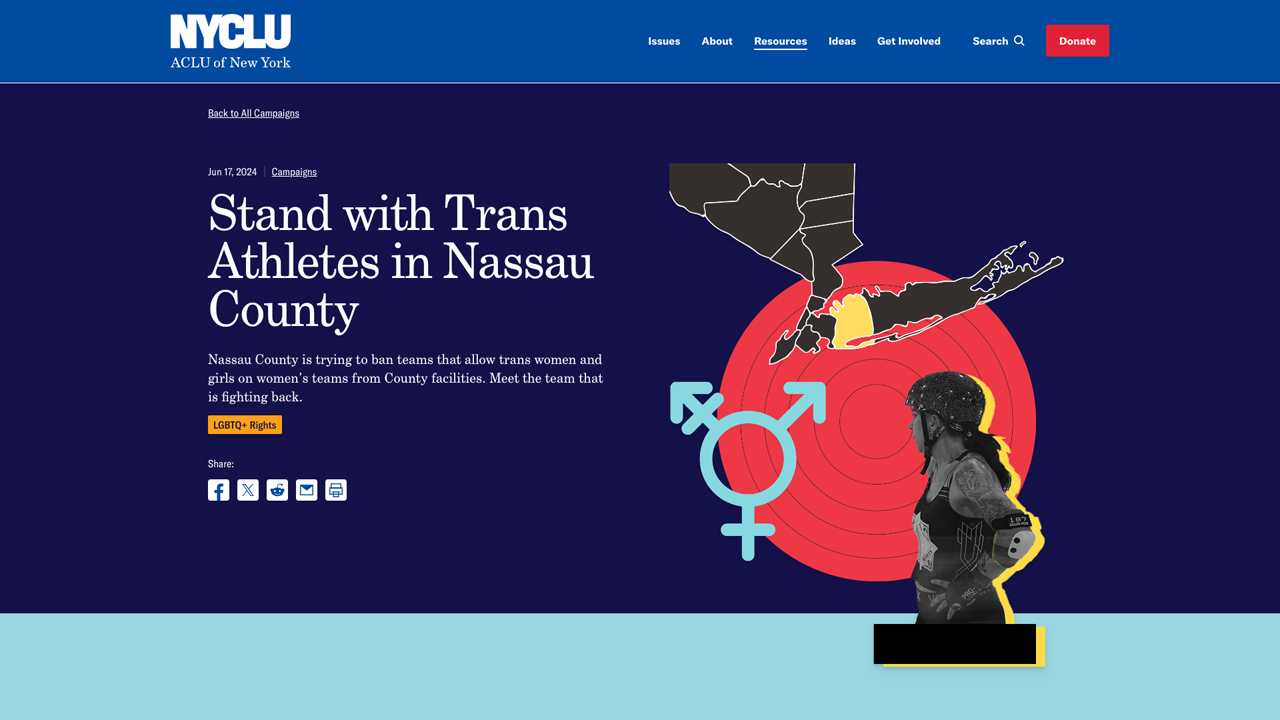 Stand with Trans Athletes in Nassau County by New York Civil Liberties Union