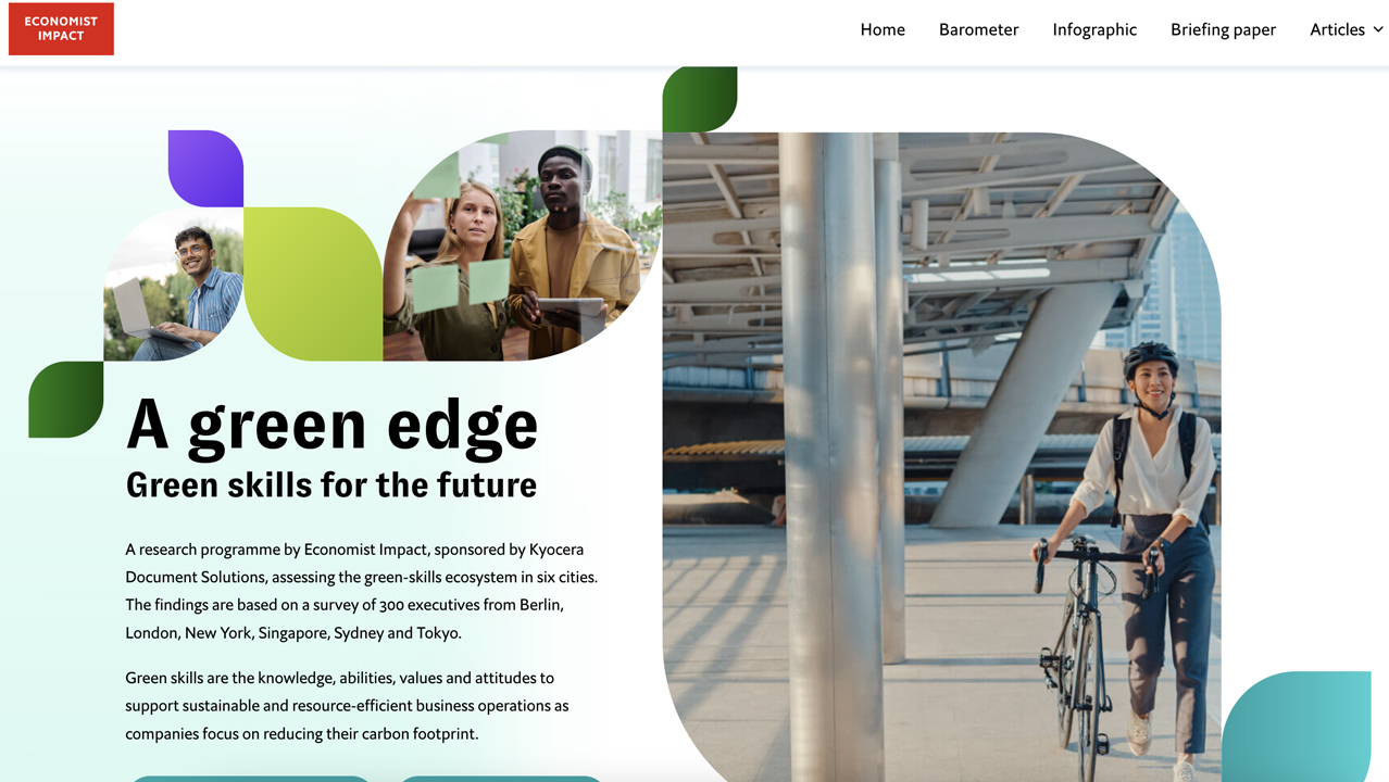 A green edge: Green skills for the future by Economist Impact supported by Kyocera