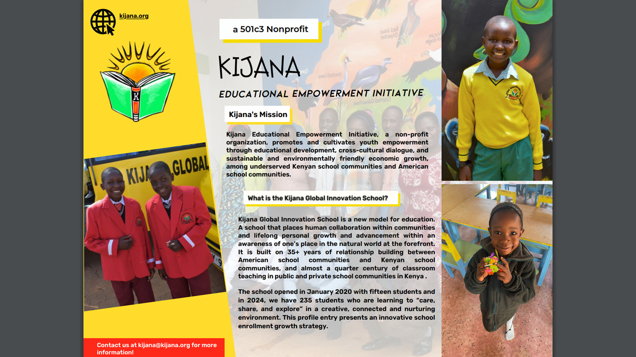 Kijana Enrollment Growth Strategy by Kijana Educational Empowerment Initiative