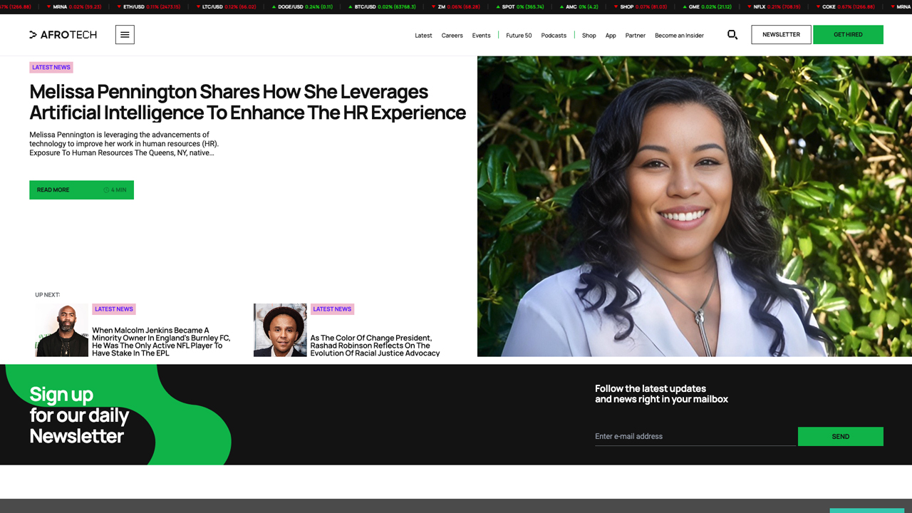 AFROTECH — GROWING COMMUNITY OF TECH CREATORS AND INNOVATORS by Lazarev.agency