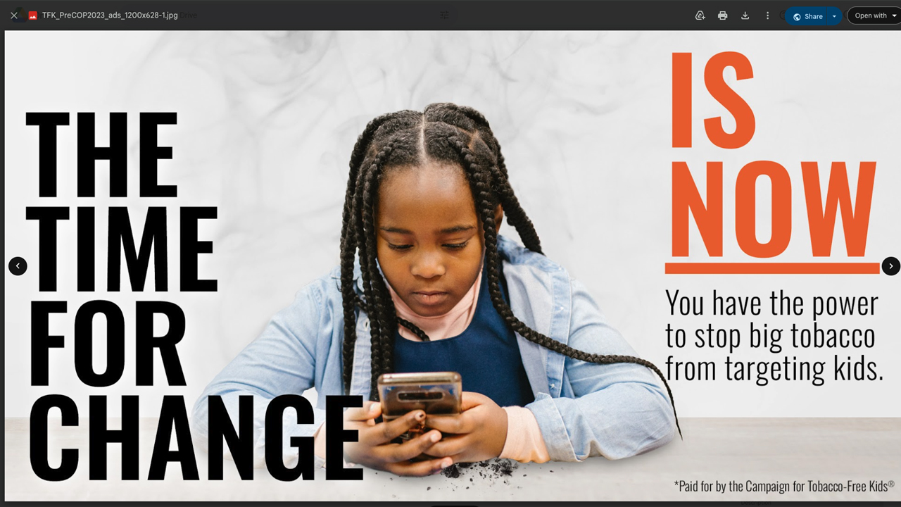 #SponsoredByBigTobacco: protecting kids from social media marketing of tobacco and nicotine by Campaign for Tobacco-Free Kids
