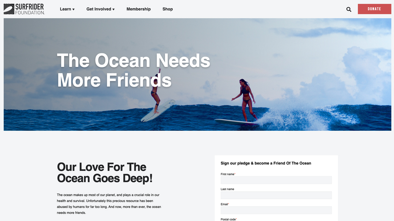 The Ocean Needs More Friends Brand Campaign by Surfrider Foundation