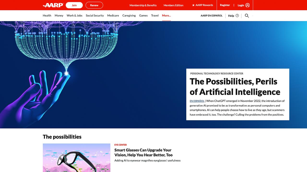 The Possibilities, Perils of Artificial Intelligence by AARP
