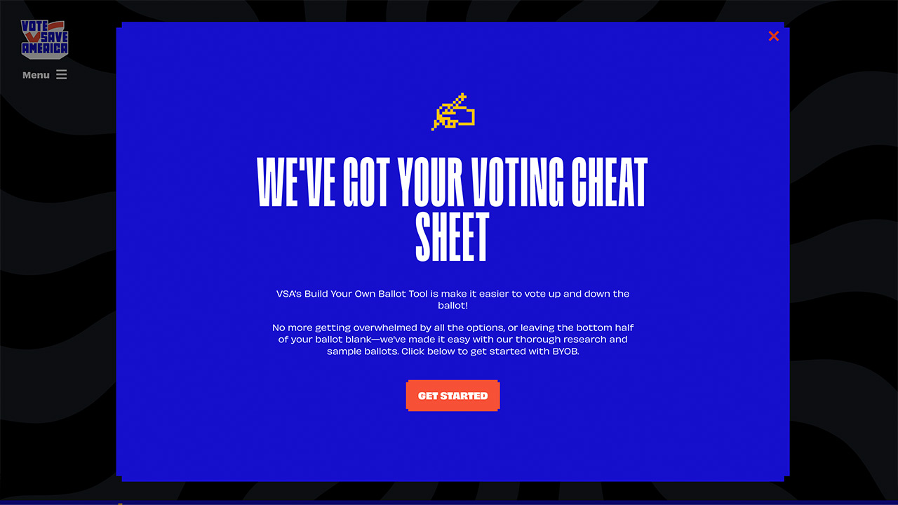 Vote Save America’s Instagram + Twitter Accounts by Crooked Media