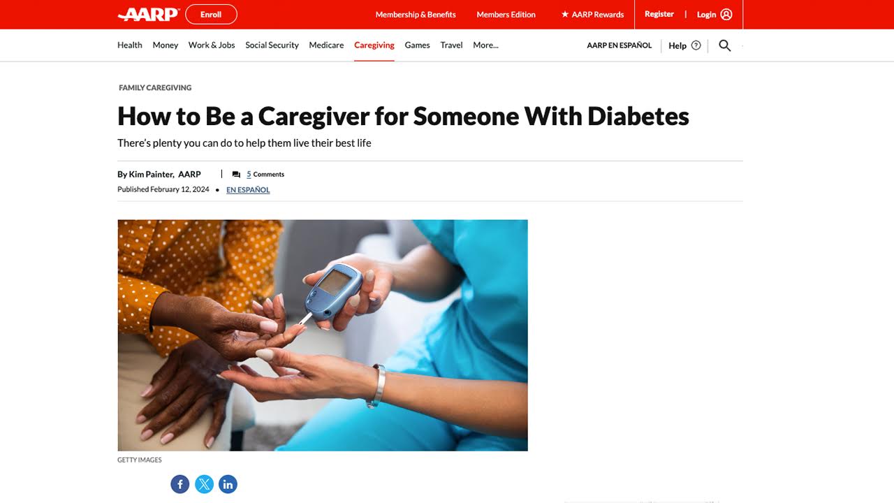 “How to Be a Caregiver” series by AARP