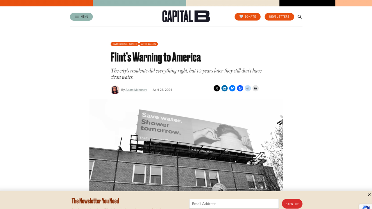 Flint’s Warning to America: Capital B’s Reporting on 10 Year Anniversary of Flint Water Crisis by Capital B News