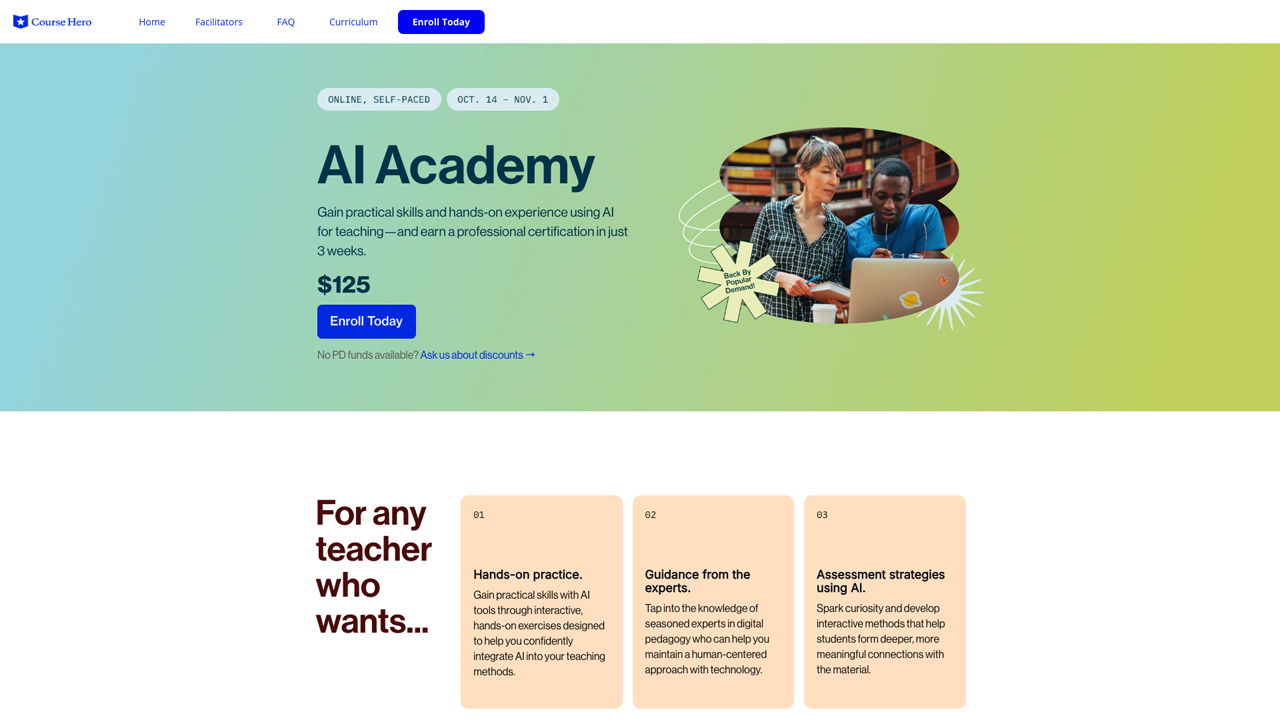 Course Hero AI Academy by Course Hero, a Learneo business