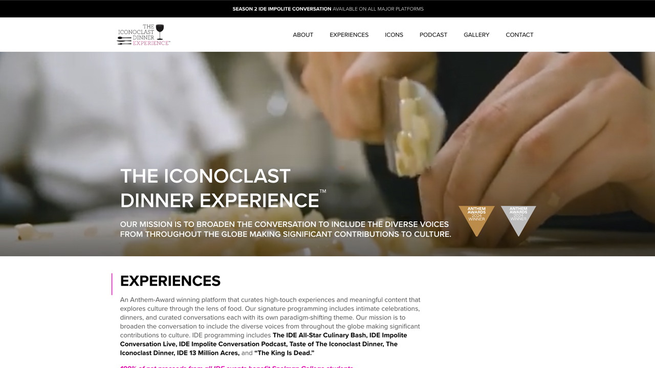 The Iconoclast Dinner Experience by The Iconoclast Dinner Experience (IDE)
