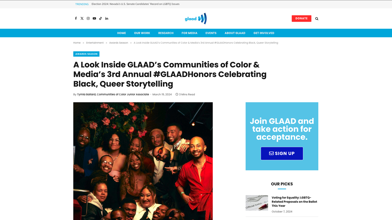 #GLAADHonors by GLAAD