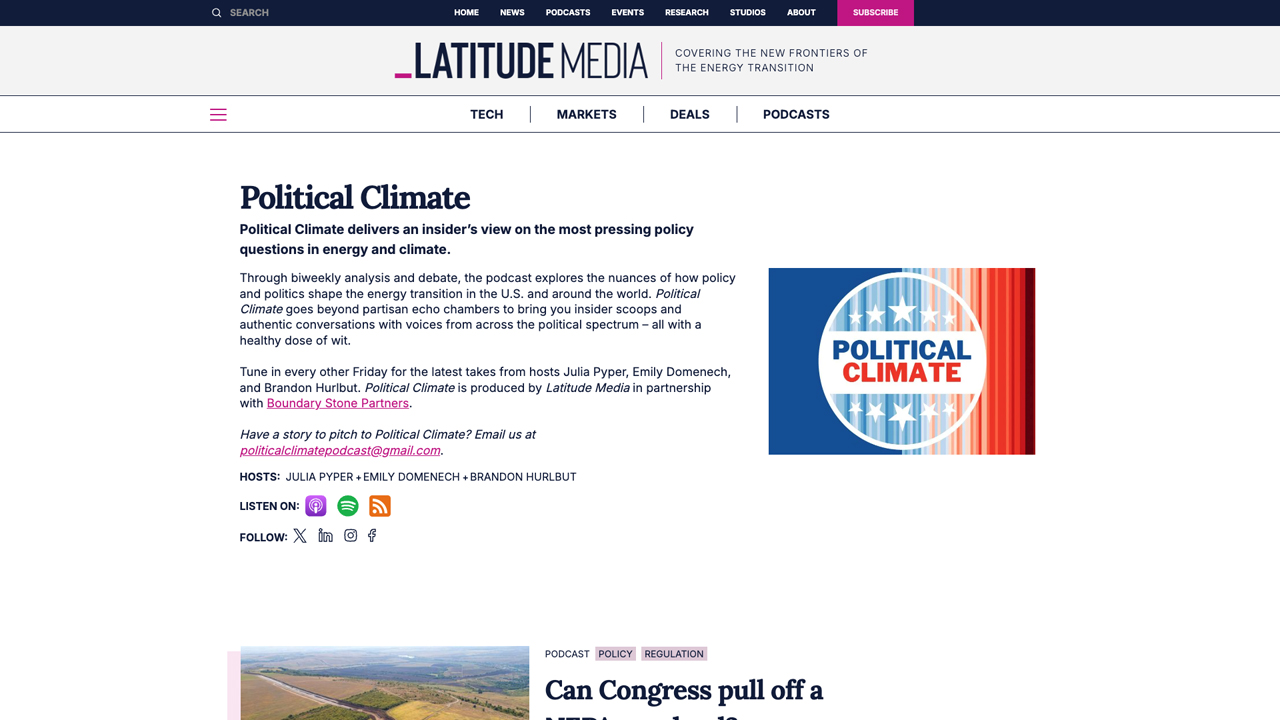 The Political Climate Podcast by Boundary Stone Partners