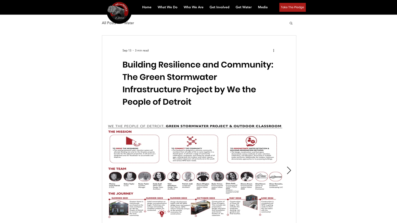 We the People of Detroit Green Stormwater Infrastructure Project by We The People of Detroit