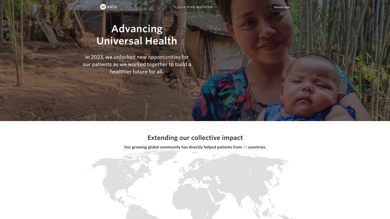 Watsi’s Impact Report Through Stories and Data by Watsi