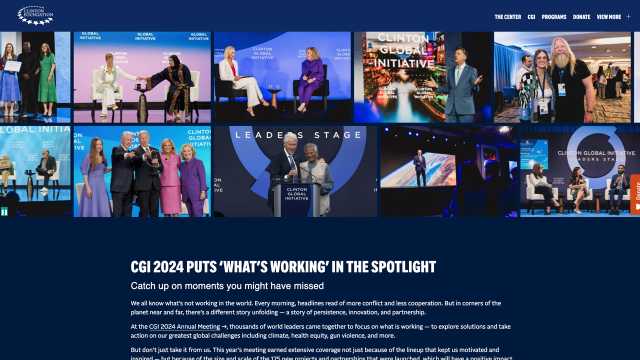 Clinton Global Initiative 2024 Meeting by Clinton Global Initiative