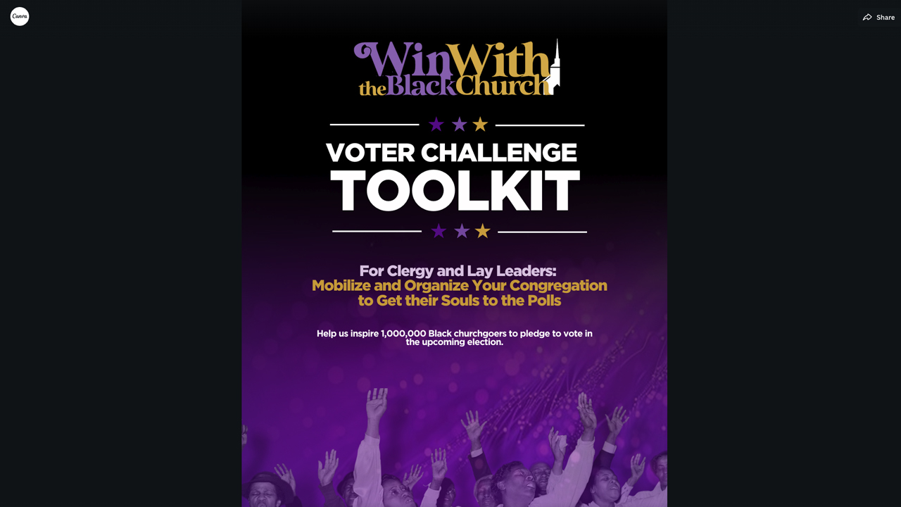 "Organize the Church" Voter Outreach Campaign by Black Church PAC