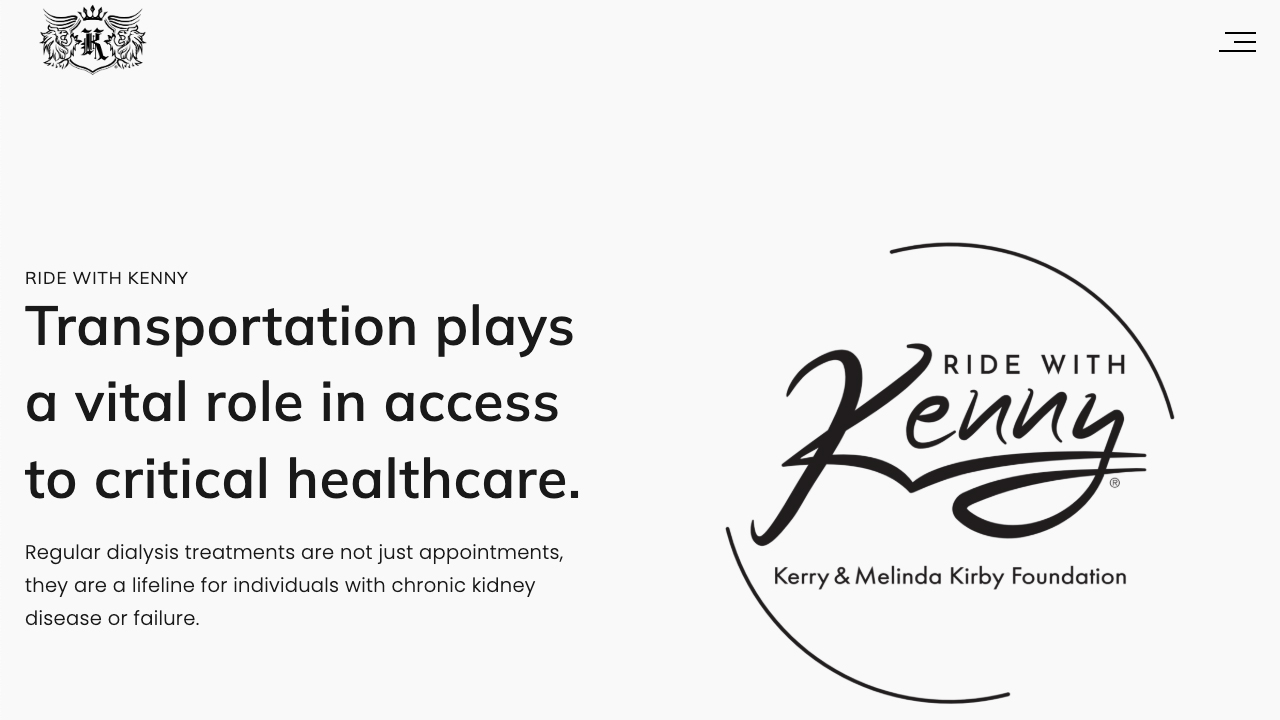 Ride With Kenny by The Kerry & Melinda Kirby Foundation by Kerry & Melinda Kirby Foundation