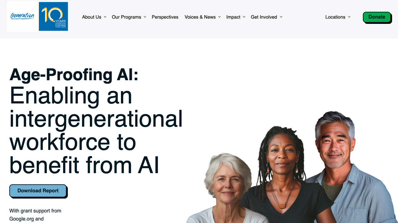 Age-Proofing AI: Enabling an intergenerational workforce to benefit from AI by Generation