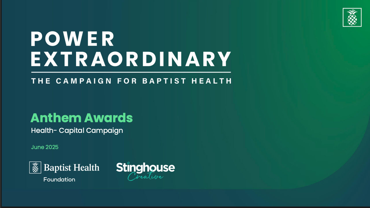 Power Extraordinary- The Campaign for Baptist Health by Stinghouse Creative