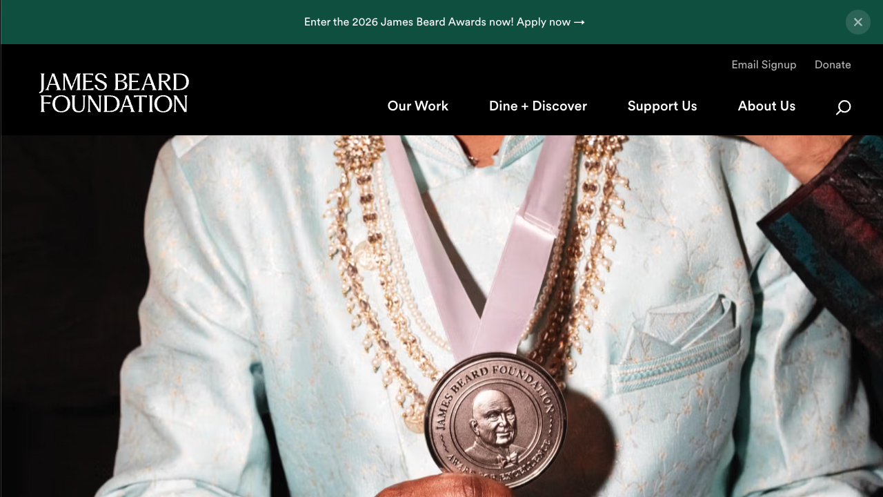 James Beard Foundation Rebrand and Redesign by Siberia