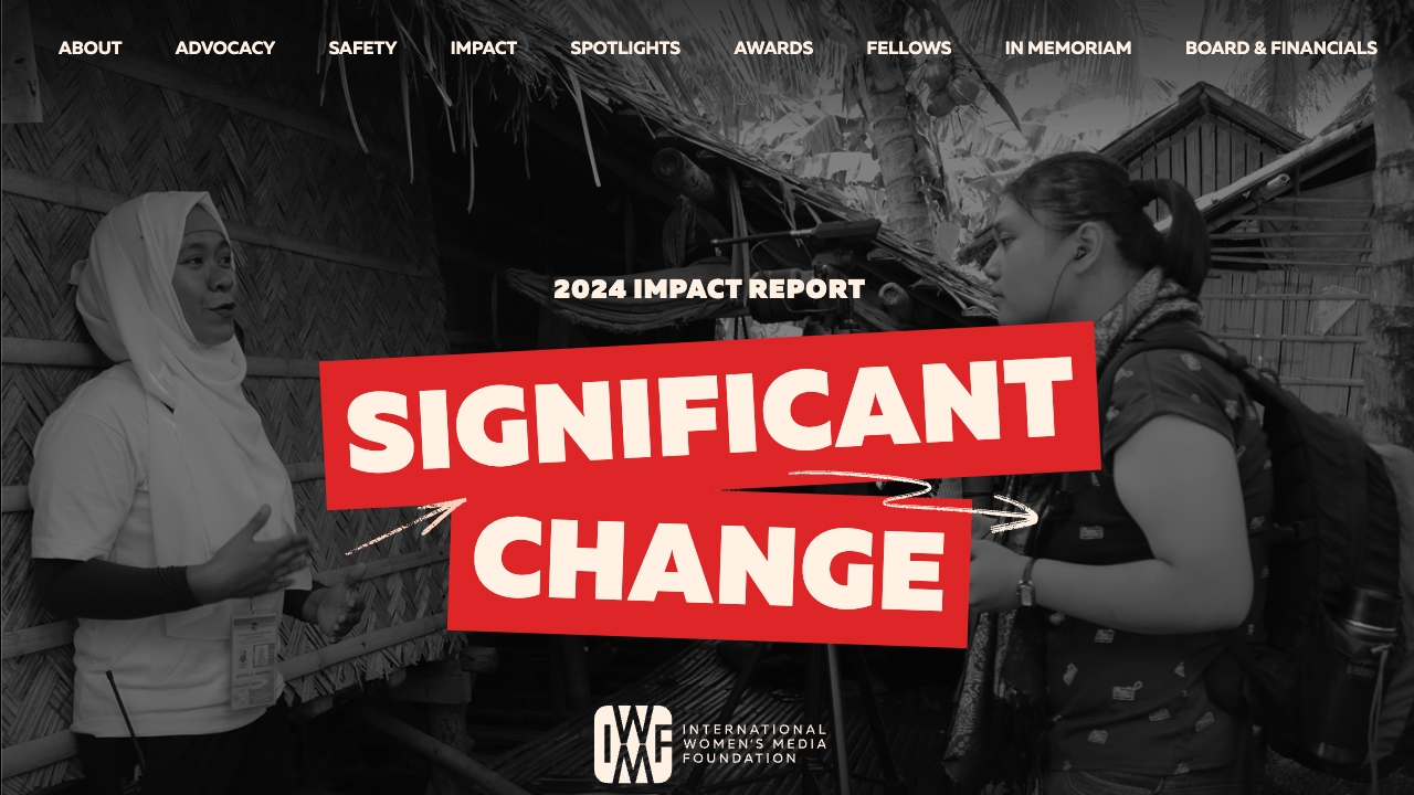 IWMF 2024 Impact Report: Significant Change by Friendly Design Co.
