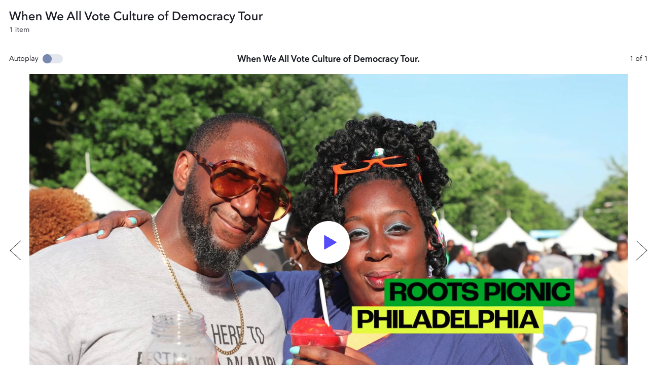 When We All Vote’s Culture of Democracy Tour by Civic Nation