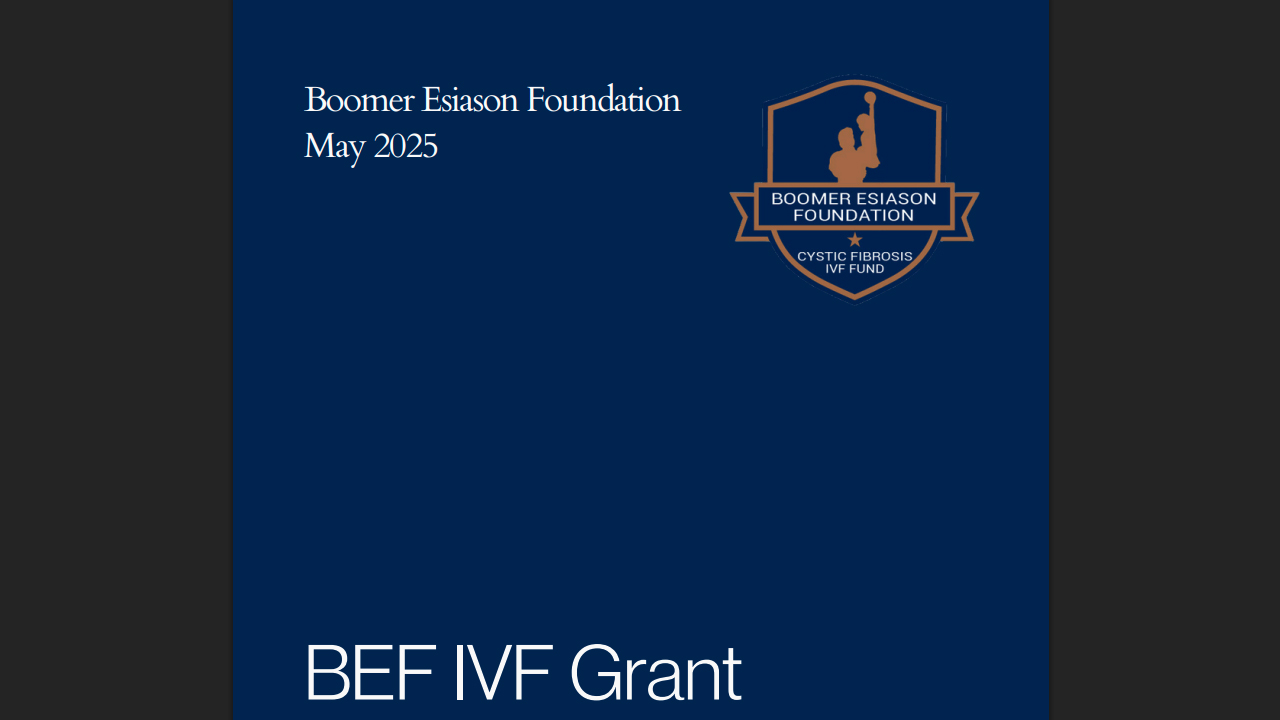 Boomer & Gunnar Esiason - BEF IVF Fund by Boomer Esiason Foundation