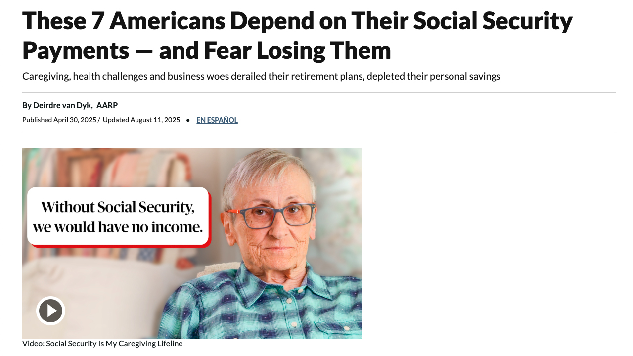 How Cutting Government Programs Harms Older Adults by AARP