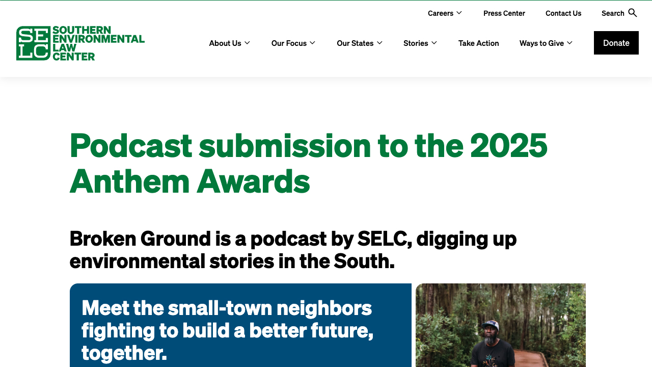 Broken Ground, Season 7: Rural Justice — a podcast by the Southern Environmental Law Center by SELC