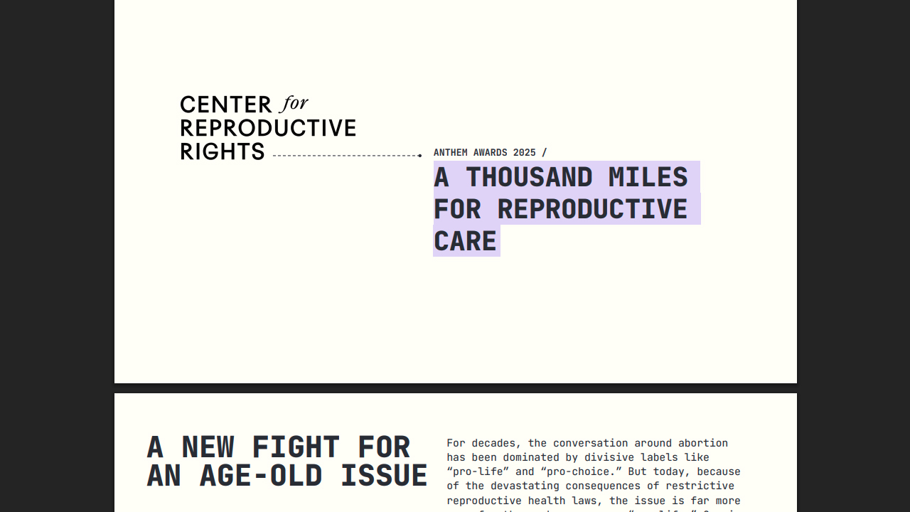 A THOUSAND MILES FOR REPRODUCTIVE CARE by GSD&M