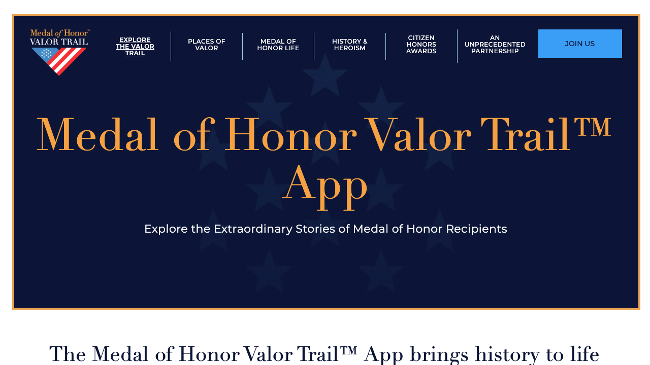 Medal of Honor Valor Trail by American Battlefield Trust