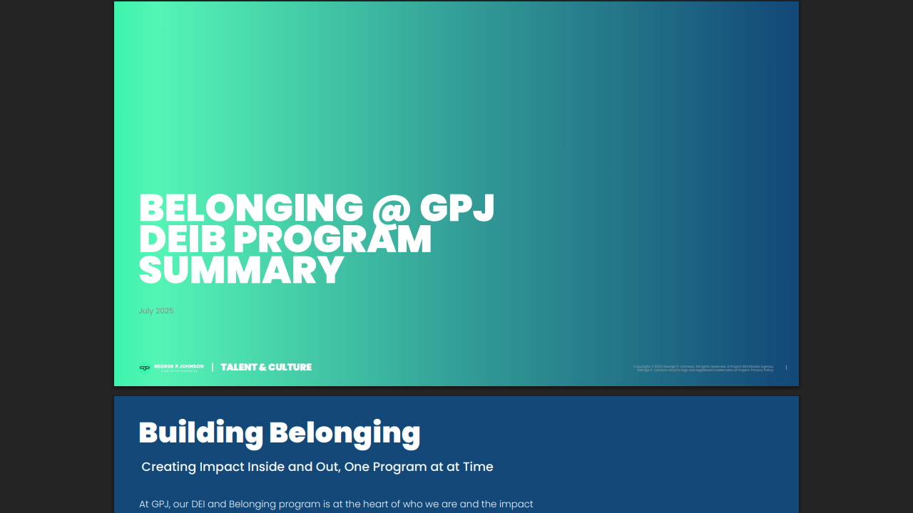 DEI Program by GPJ